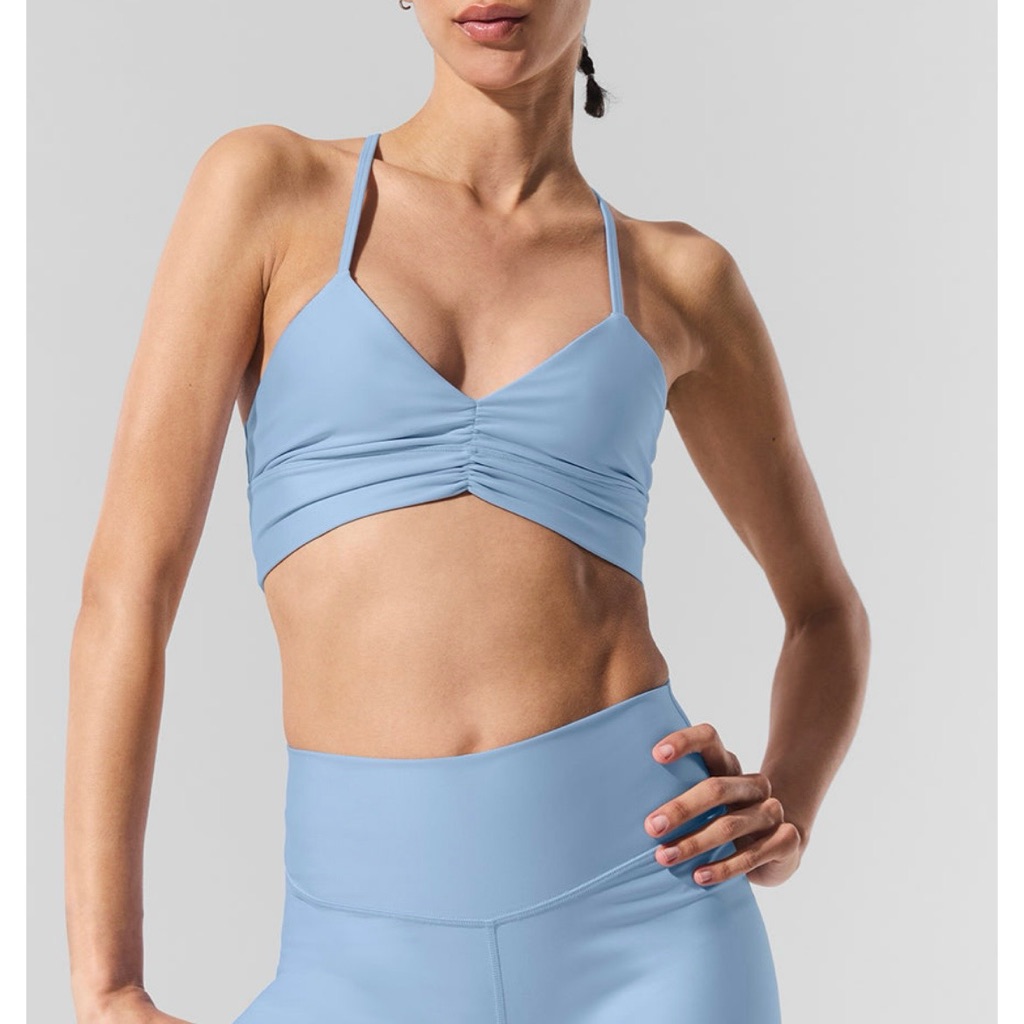 Alo Airlift Divine Bra Nwt Seashell Blue